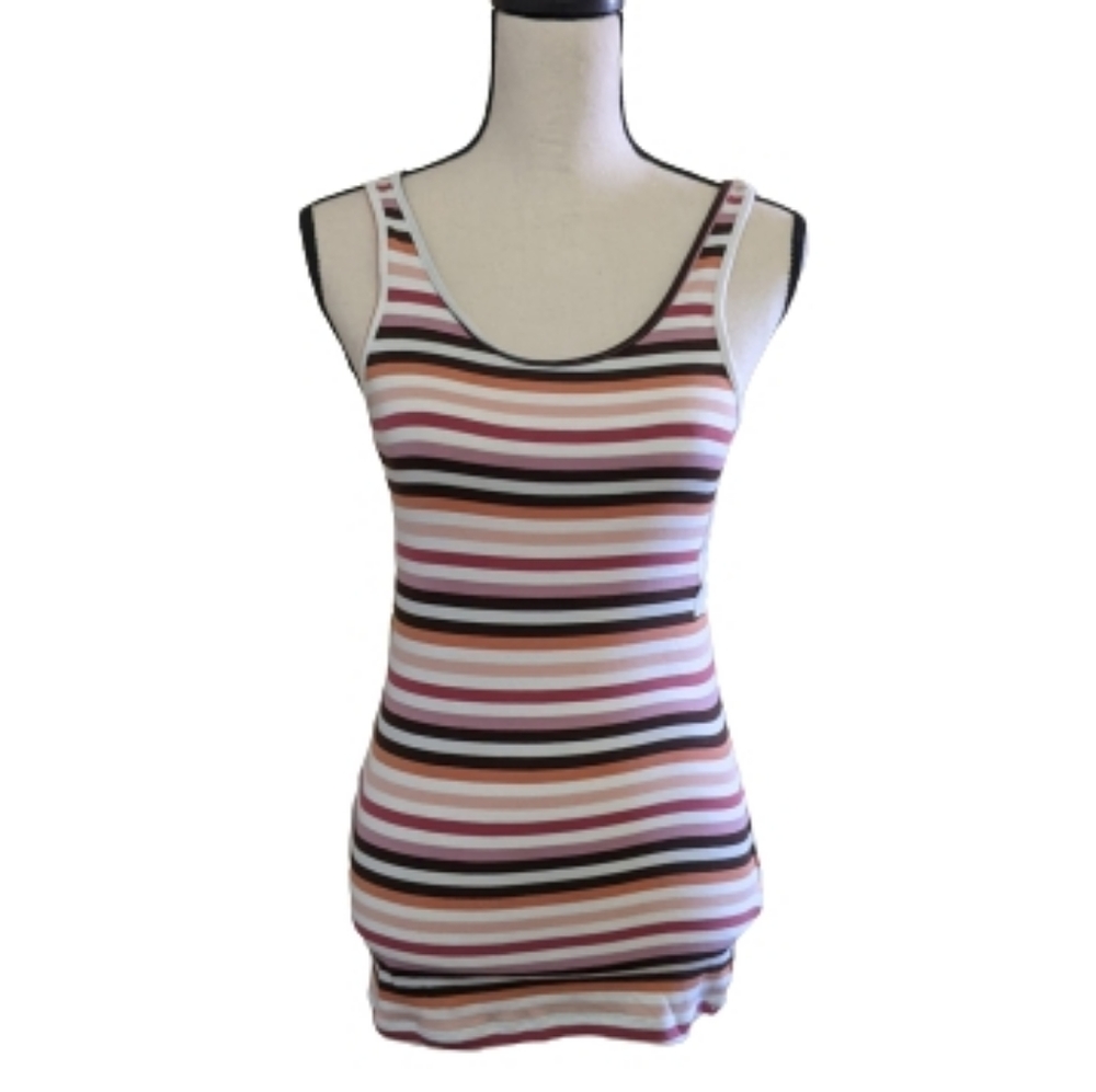 🌟 A New Day Multicolored Stripped Tank Top  Small